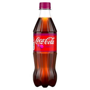 Napój gazowany o smaku cola i wiśniowym.  Coca-Cola 500 ml