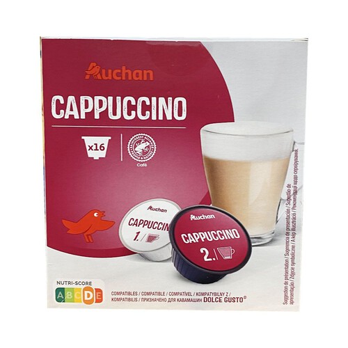 Kasułki o smaku capuccino  Auchan 16 kapsułek