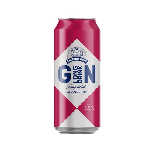 Drink alkoholowy Long Drink Gin Cranberry alk. 5,5% obj. Siinebrychoff 500 ml