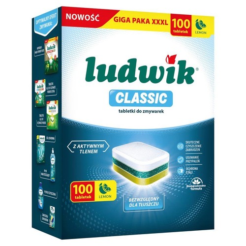 Classic tabletki do zmywarki Ludwik 100 tabletek