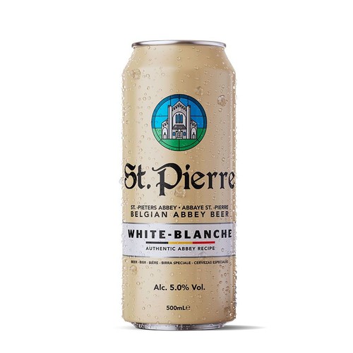 Piwo jasne White alk. 6,5% obj. St. Pierre 500 ml