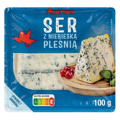 Ser z niebieską pleśnią  Auchan 100 g
