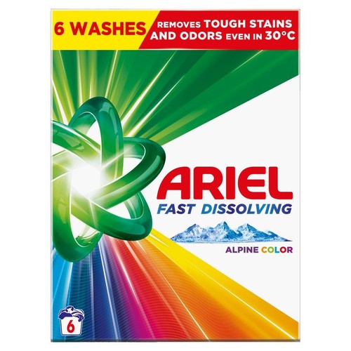 Proszek do prania Fast Dissolving Alpine Color 6 prań Ariel 330 g