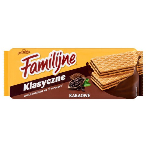 Wafle przekładane kremem o smaku kakaowym Familijne 180 g