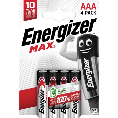 Baterie MAX AAA E92 R3 Energizer 4 sztuki 