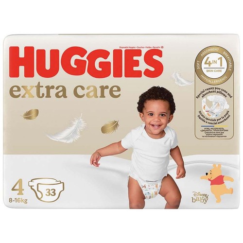 Pieluchy Extra Care Jumbo S4 Huggies 33 sztuki