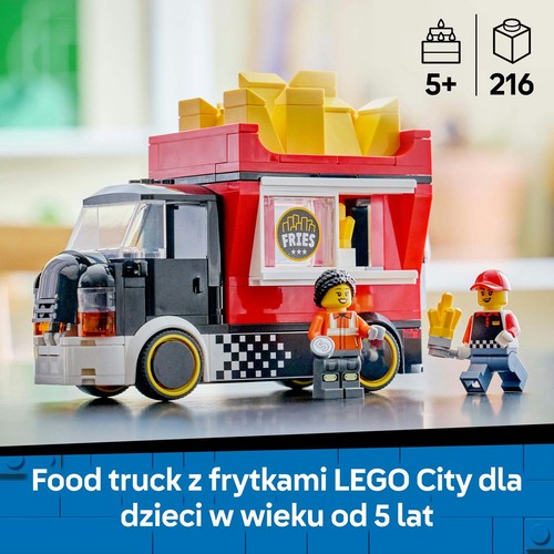 City Food truck z frytkami 60488, zestaw konstrukcyjny LEGO 1 sztuka