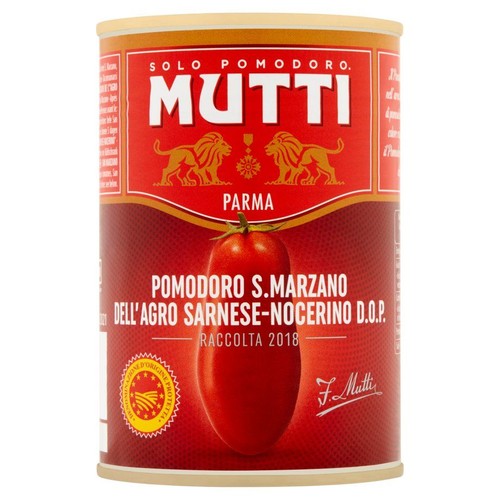 Pomidory San Marzano ChNP* całe bez skórki Mutti 260 g