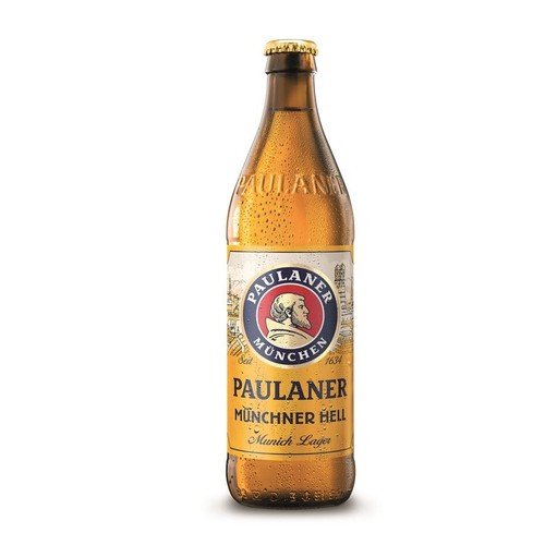 Piwo jasne lager Munchner Hell alk. 4,9% obj. Paulaner 500 ml