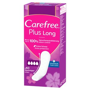 Wkładki higieniczne Plus Long  Carefree 40 sztuk