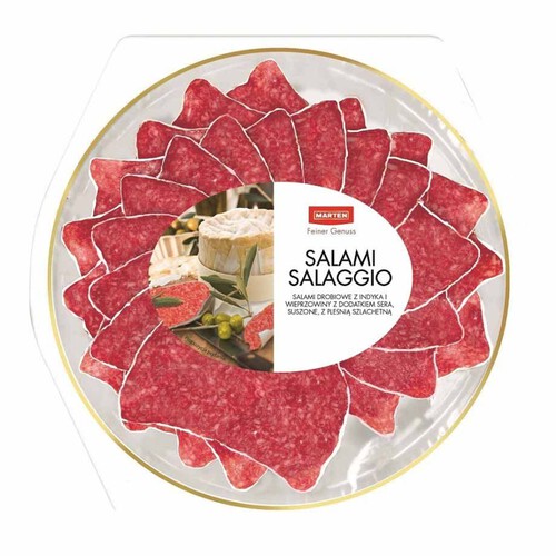 Salami drobiowo-wieprzowe Salaggio z serem   Marten 80 g