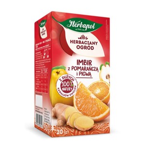 Herbatka owocowa Imbir z pomarańcza i pigwą  Herbapol 20 torebek