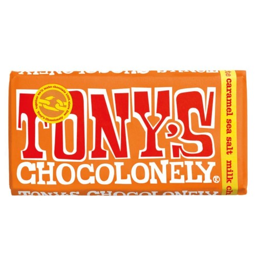 Czekolada mleczna z kamrelem i solą morską Tony's Chocolonely 180 g