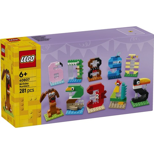 Urodzinowe cyferki 40807 LEGO 1 sztuka