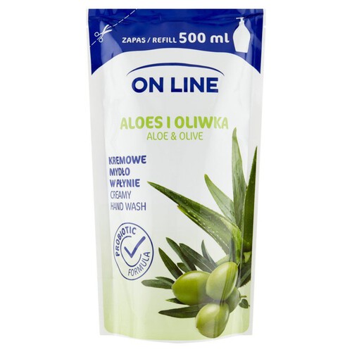 Mydło w płynie aloes oliwka zapas ON LINE. 500 ml