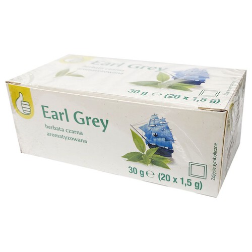 Earl Grey herbata czarna ekspresowa Auchan 20 torebek