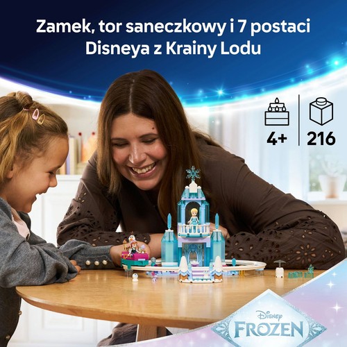 Disney Kraina lodu Lodowy zamek Elzy i śnieżna przejażdżka 43281 LEGO 1 sztuka