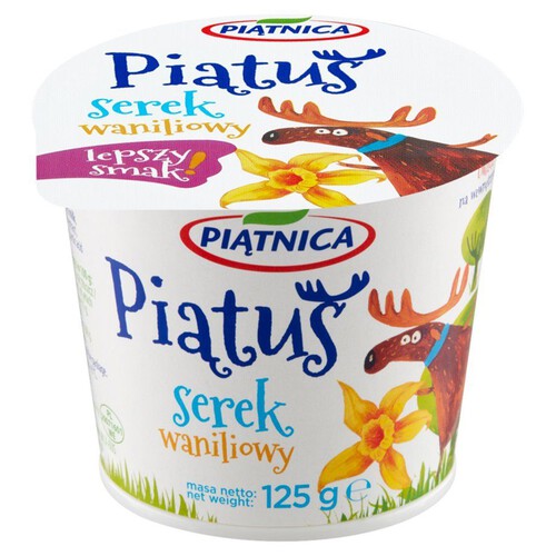 Jogurt typu greckiego waniliowy Piątnica 125 g