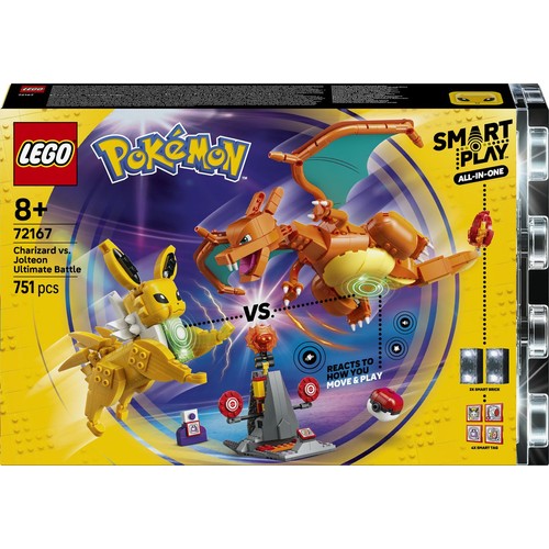 Pokémon SMART Play: Charizard kontra Jolteon - ostateczna bitwa 72167 LEGO 1 sztuka
