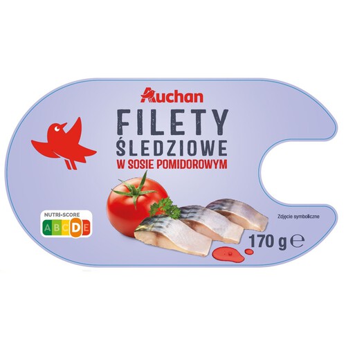 Filety śledziowe w sosie pomidorowym Auchan 170 g