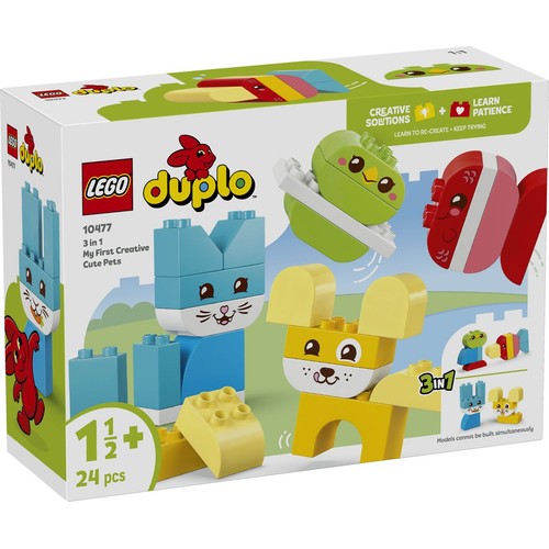 Mój pierwszy zestaw DUPLO® Kreatywne zwierzaki 3 w 1 10477 LEGO 1 sztuka