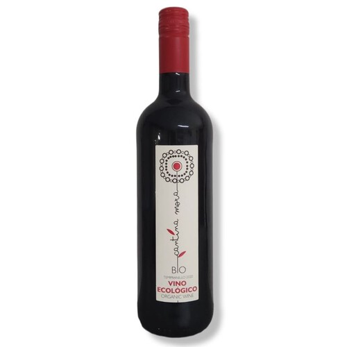 Wino czerwone wytrawne BIO Tempranillo alk. XX% obj. Cantina Mora 750 ml