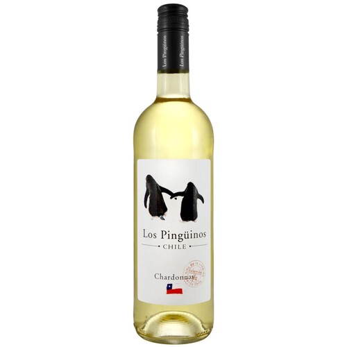 Chardonnay wino białe wytrawne Los Pingüinos 750 ml