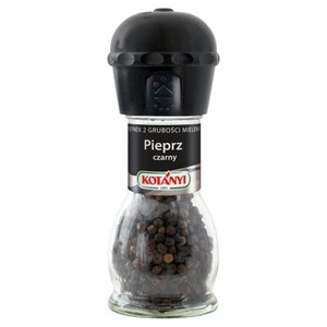 Pieprz czarny ziarnisty w młynku Kotányi 36 g