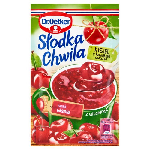 Słodka chwila kisiel o smaku wiśniowym Dr. Oetker 31 g