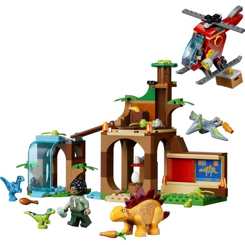 Jurassic World Welociraptor, stegozaur i pteranodon – Centrum ratunkowe 77981 LEGO 1 sztuka
