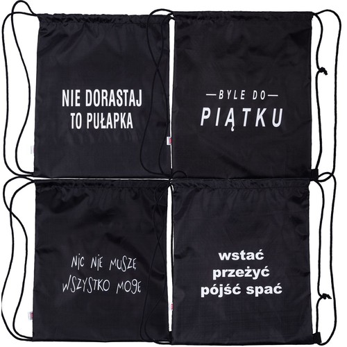 Worek plecak /22 napisy mix Pro Net 1 sztuka