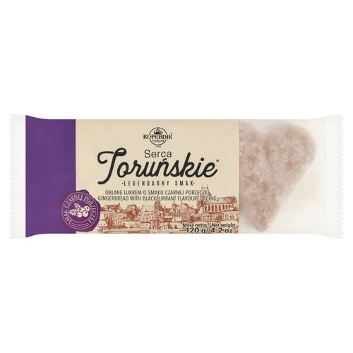 Serca Toruńskie z lukrem o smaku czarnej porzeczki Kopernik 120 g