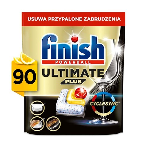 Kapsułki do zmywarki Ultimate Plus lemon    Finish 90 kapsułek