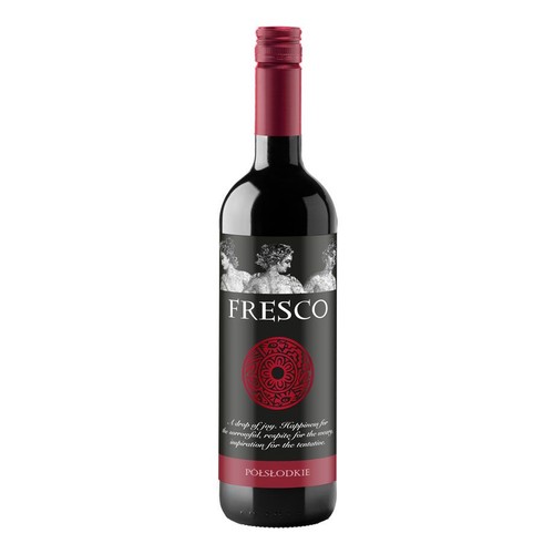 Wino polskie czerwone półsłodkie Rosso alk. 10,0% obj. Fresco 750 ml