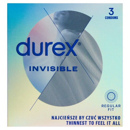 Prezerwatywy Invisible supercienkie Durex 3 szt