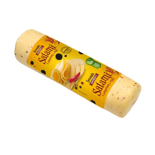 Ser Salami z pieprzem i chili plastry  Spomlek na wagę ok. 200 g