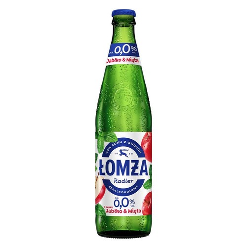 Piwo bezalkoholowe Radler o smaku jabłkowo-miętowym alk. 0,0% obj. Łomża zapytać Hanki czy to 1 x czy 4 x