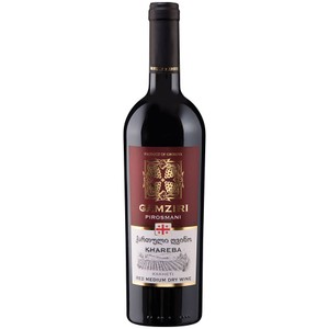 Wino gruzińskie czerwone półwytrawne Pirosmani Khareba  alk. 12,0% obj. Gamziri 750 ml