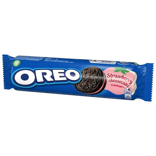 Ciastka kakaowe z nadzieniem o smaku sernika z truskawkami Oreo 154 g