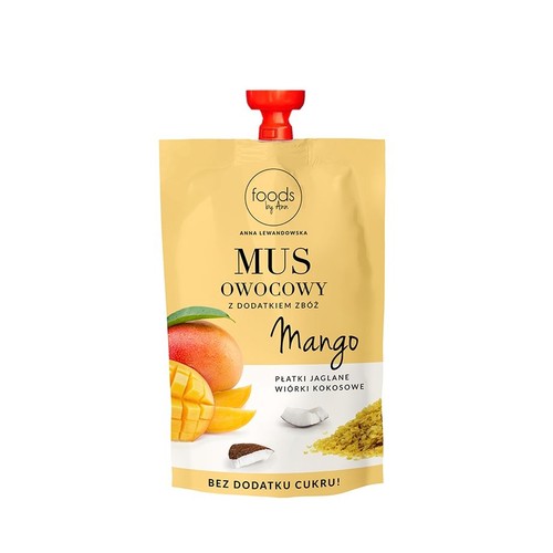 Mus owocowy z dodatkiem zbóż mango Foods by Ann 100 g