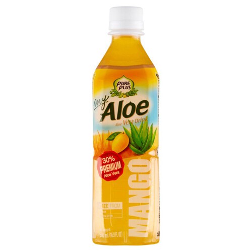 Napój z aloesem o smaku mango  Pure Plus 500 ml