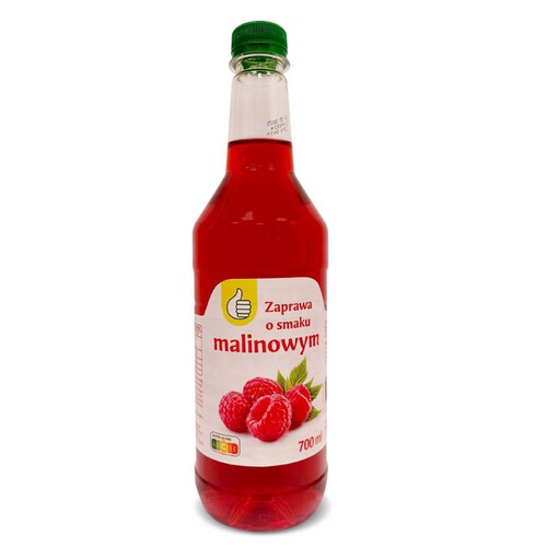 Zaprawa o smaku malinowym Auchan 700 ml