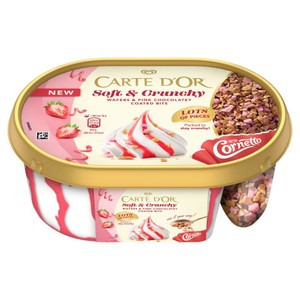 Lody Soft & Crunchy Strawberry CARTE D'OR 750 ml