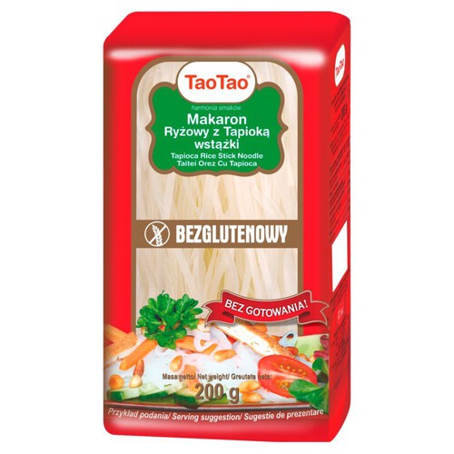 Makaron ryżowy z tapioką wstążki Tao Tao 200 g