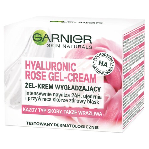 Krem wygładzający Hyaluronic Rose gel Garnier 50 ml