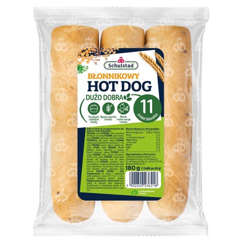 Hot dog francuski błonnikowy Schulstad 180 g