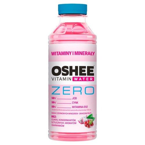 Napój witaminowy ZERO o smaku winogron i smoczego owocu Oshee 555 ml