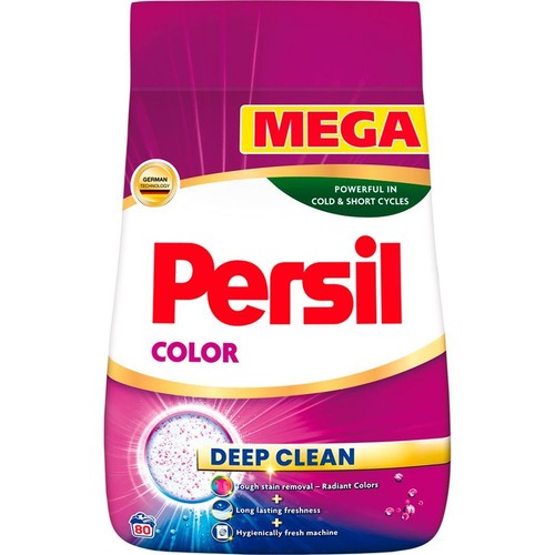 Proszek do prania Persil Color, 80 prań. Skuteczny w zimnych i krótkich cyklach, z niemiecką technologią.
