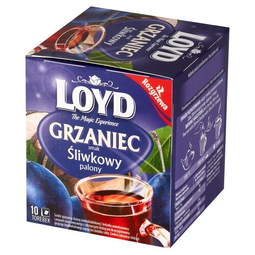 Grzaniec Śliwkowy palony herbatka aromatyzowana Loyd 10 torebek