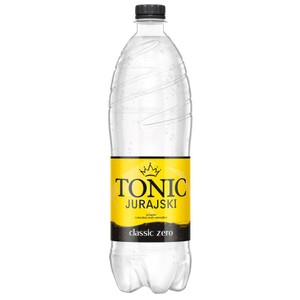 Napój gazowany tonic zero. Pasteryzowany. Zawiera substancje słodzące.  Jurajski 1 l